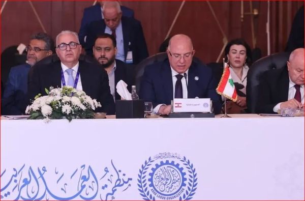 حيدر بفي مؤتمر العمل العربي: حماية الاقتصاد تعني حماية العامل وصاحب العمل