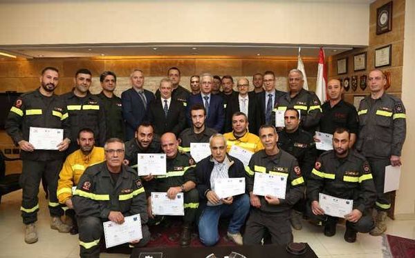 إختتام الدورة التدريبيّة المتقدّمة لخبراء الحرائق