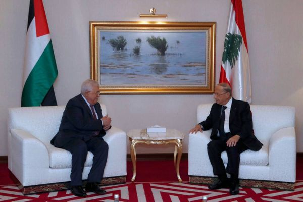 عون التقى نظيره الفلسطيني  وعرضا العلاقات بين البلدين