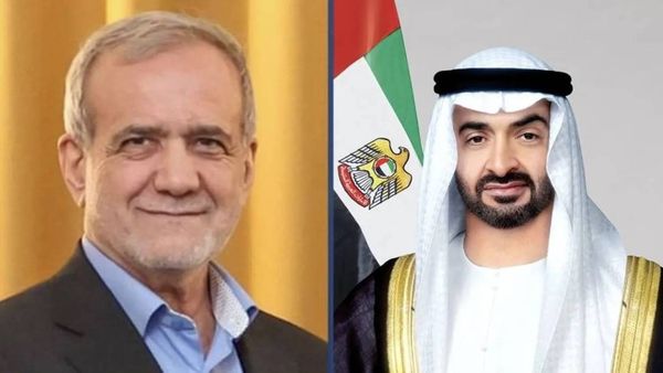 بن زايد لبزشكيان: الإمارات تدعم كل ما يعزز أمن المنطقة