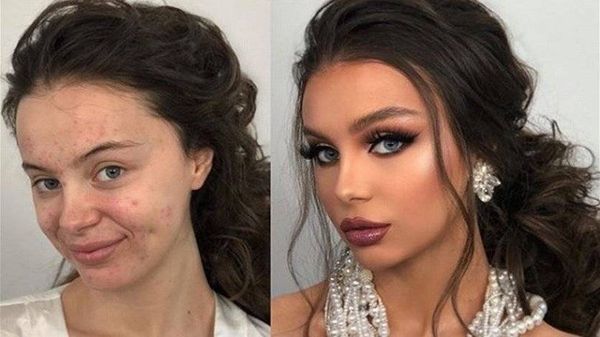 بالصور-خبير تجميل يثير الضجة عالمياً بصور عرائسه قبل وبعد المكياج