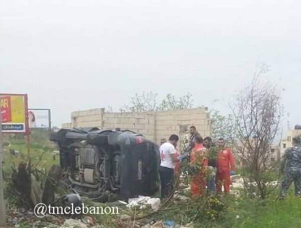 بالصورة.. فاجعة في الجية نتيجة تدهور مركبة!