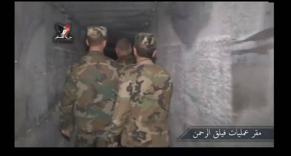 فيديو  لأول مرة.. الكشف عن مخبأ قائد “فيلق الرحمن” في الغوطة الشرقية