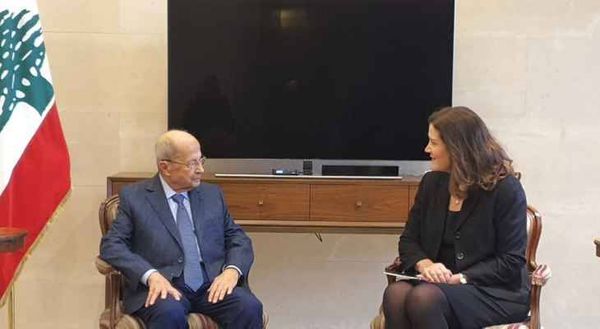 عون التقى السفيرة الاميركية وبحث
معها تطورات الانتخابات الرئاسية