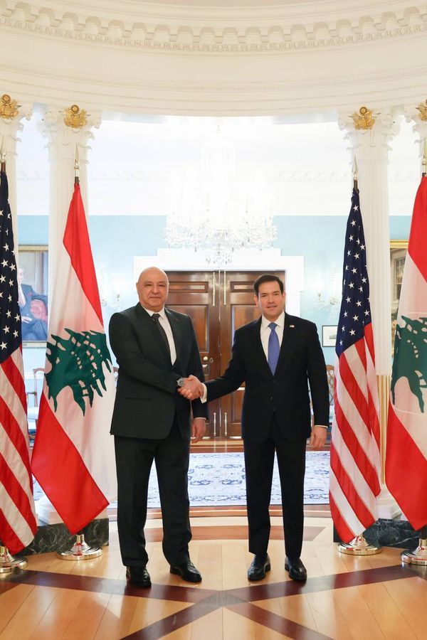 عون يبحث تطبيق «اتفاق الإطار» في واشنطن<br />
خشية من تمدد الصراع الاميركي - الايراني الى «اسرائيل» ولبنان