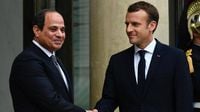 السيسي يناقش مع ماكرون تطورات الأوضاع في ليبيا والسودان