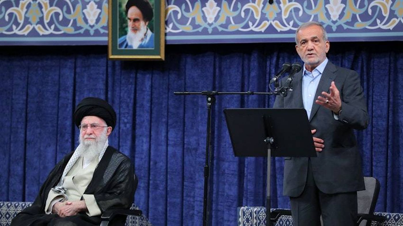 بزشكيان: التعرض للسيد خامنئي سيكون حرب شاملة على الشعب الايراني