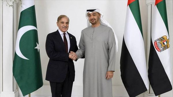 رئيس دولة الإمارات بحث سبل
تعزيز التعاون مع رئيس وزراء باكستان