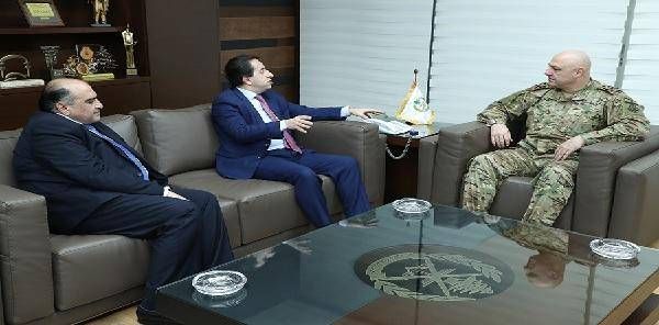 قائد الجيش استقبل القاضي ماهر الزين ورئيس بلدية بيت مري