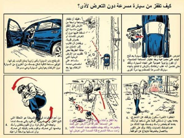 كيف تقفز من سيارة مسرعة دون التعرض لأذى؟